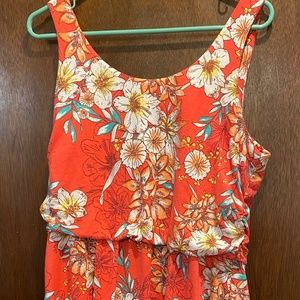 Tropical floral print Sundress